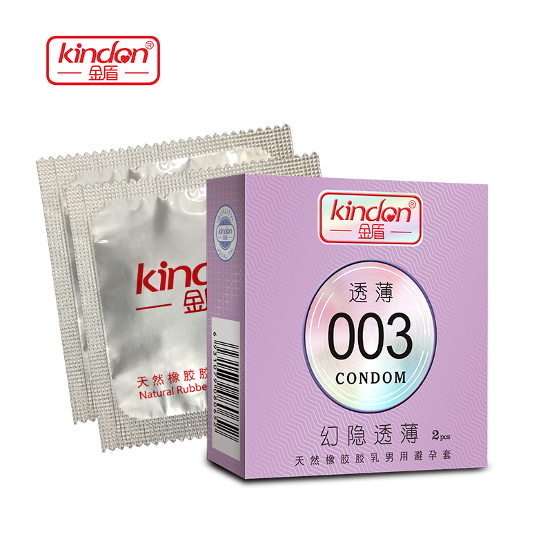 金盾超薄避孕套 透薄003系列幻隱透薄2只裝